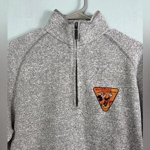 Disney Employee Center Gray Half-Zip Sweater
